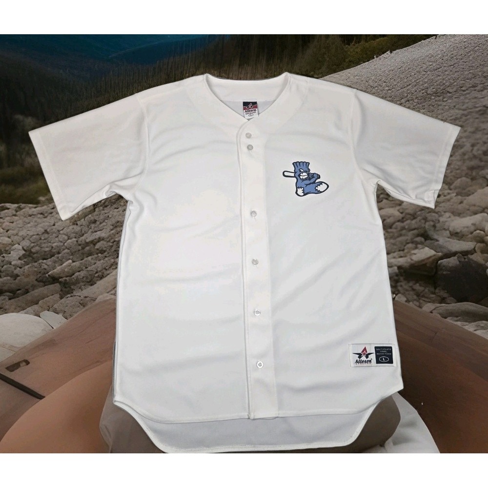 Blue Sox Jersey Mens‎ L Large White Alleson Athletic Baseball Shirt